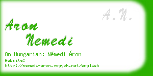 aron nemedi business card
